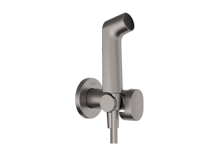 Комплект гігієнічного душу Hansgrohe S EcoSmart+ на змішану воду Brushed Black Chrome (29232340)