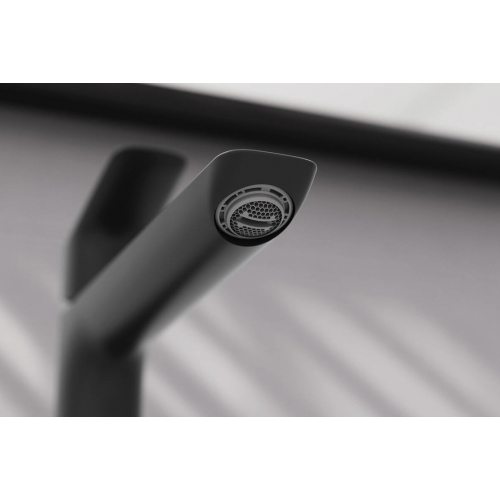 Змішувач Hansgrohe Logis Fine 110 для умивальника з донним клапаном push-open, Matt Black (71252670)