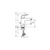 Смеситель Hansgrohe Logis 100 Coolstart для умывальника, Matt Black (71102670)