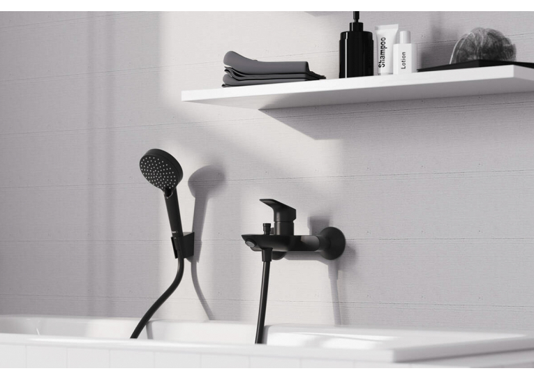 Смеситель Hansgrohe Logis для ванны, Matt Black (71400670) (Повреждённая упаковка)