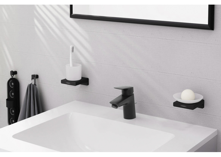 Змішувач Hansgrohe Logis 70 для умивальника, Matt Black (71070670)