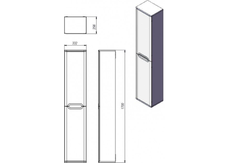 Пенал Ювента Prato PrP-170 Чорний