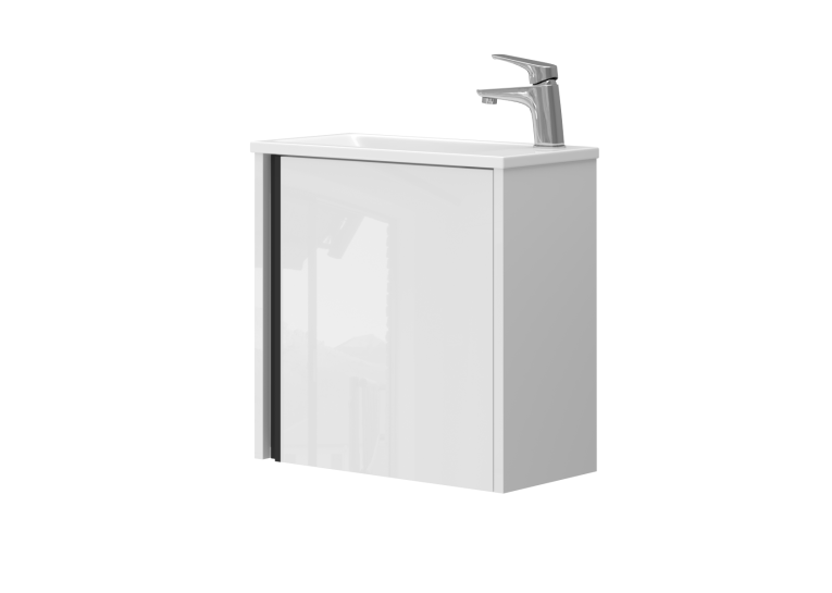 Тумба підвiсна JUVENTA Leo-50 бiла з умивальником Atria-50 Leo-50 White