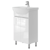 Тумба підлогова JUVENTA MONIKA М1-50 біла з умивальником Arteco 50 Monika M1-50 White