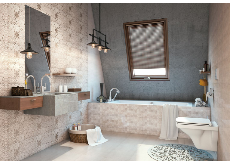 Плитка для підлоги RENSORIO Grey 42X42