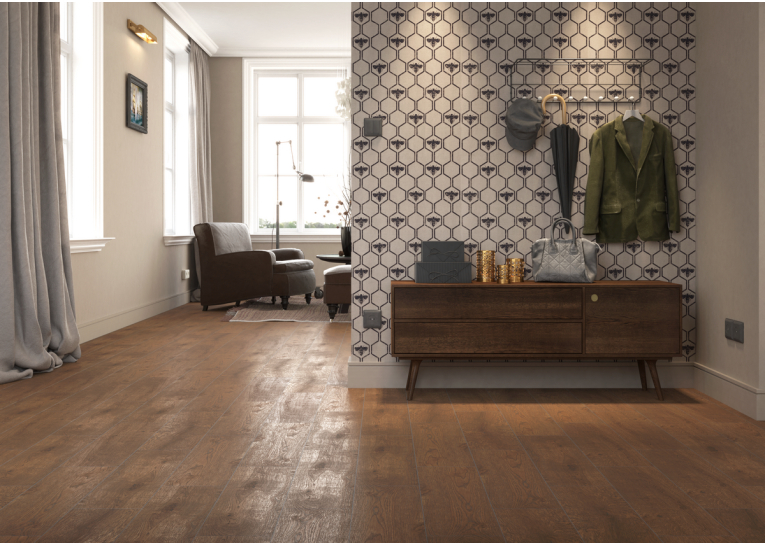 Плитка напольная Cersanit Royalwood 18,5X59,8 brown