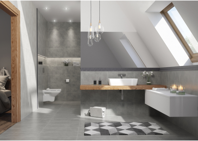 Плитка керамогранітна Cersanit DREAMING DARK GREY 29,8 х59, 8 OP444-017-1