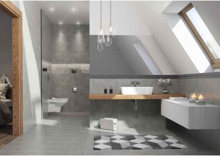 Плитка керамогранітна Cersanit DREAMING DARK GREY 29,8 х59, 8 OP444-017-1