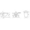  Унітаз підвісний AM.PM Inspire V2.0 C50A1700SC FlashClean із сидінням Soft Close