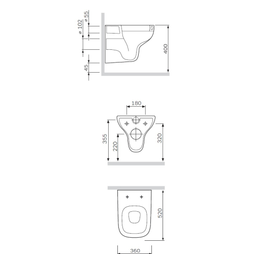 Унитаз подвесной AM.PM Like C801700SC FlashClean с сиденьем Soft Close