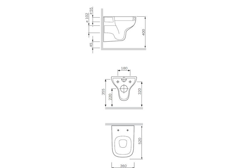 Унитаз подвесной AM.PM Like C801700SC FlashClean с сиденьем Soft Close
