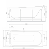 Каркас для ванни AM.PM Like 170х70 W80A-170-070W-R