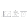  Унітаз підвісний AM.PM Spirit 2.0 C701700WH FlashClean без сидіння