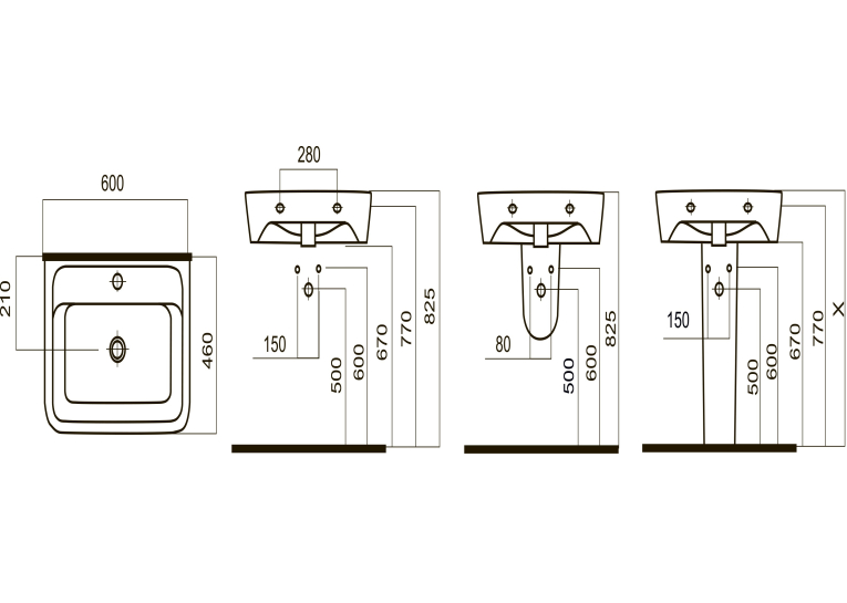П'єдестал AM.PM Spirit C704910WH