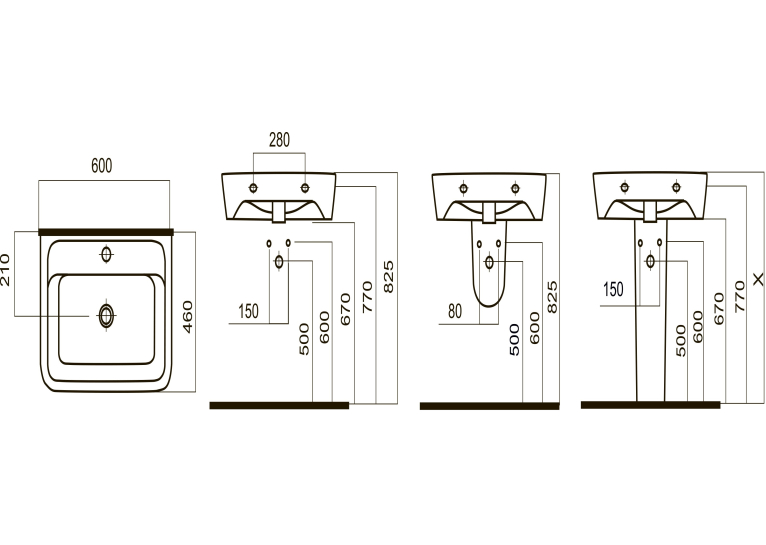 П'єдестал AM.PM Spirit C704910WH