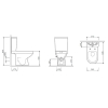 Унітаз-компакт AM.PM Spirit 2.0 C708600SC FlashClean із сидінням Soft Close