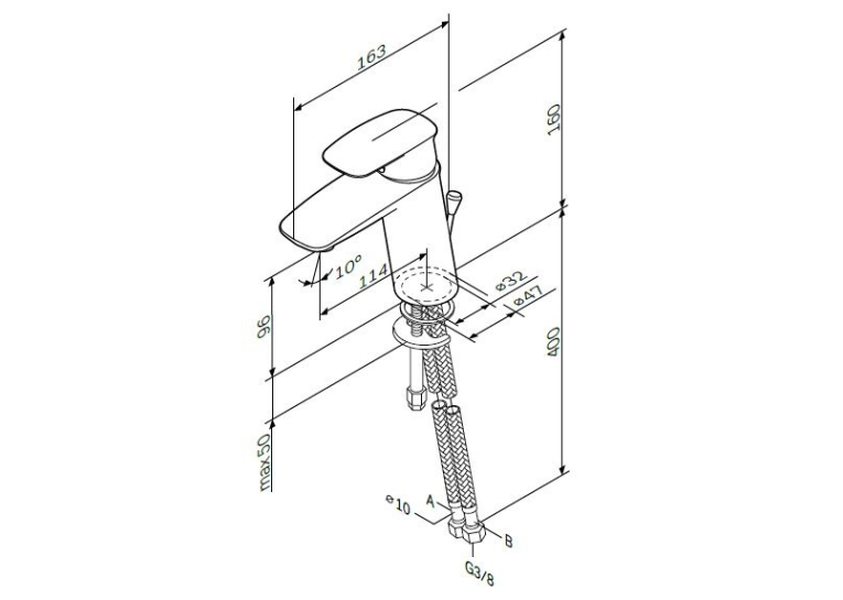 Змішувач для раковини AM.PM Spirit V2.1 F71A02100