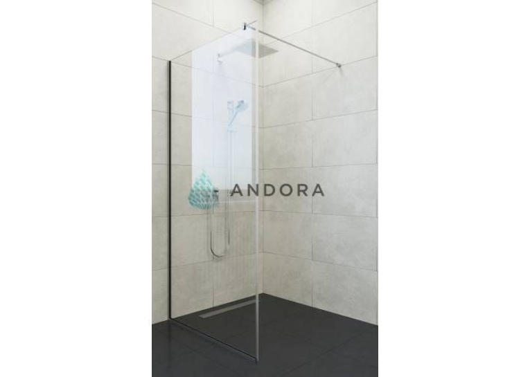 Стінка для душу Andora Summer WALK-IN 800*2000 мм, прозоре, безпечне скло ANWC80200