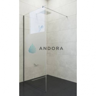 Стенка для душа Andora Summer WALK-IN 800*2000 мм, декор, безопасное стекло ANWMZ80200