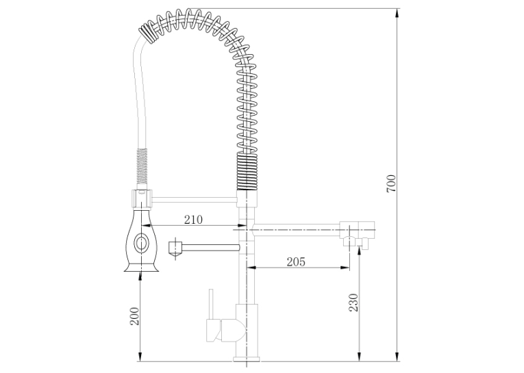 Змішувач для кухні Asignatura Industrial 80545600