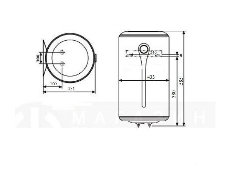 Водонагреватель Atlantic OPRO TURBO VM 050 D400-2-B