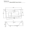  Ванна акрилова BESCO Infinity 170х110 лівостороння 00000011105