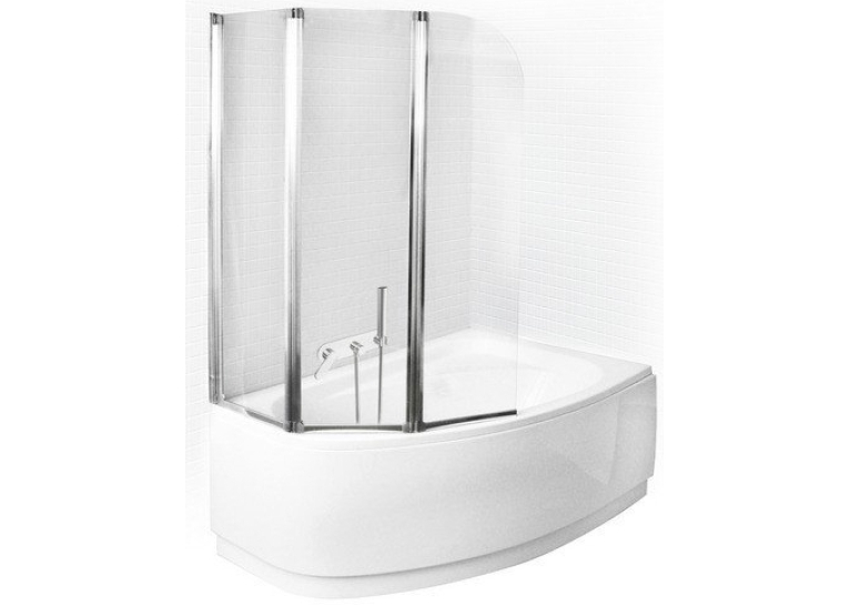  Шторка триелементна Besco PMD Ambition -3S 123х140 хром, 00000009878