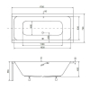 Панель для ванны BESCO QUADRO 180x80 комплект (передняя+ боковая), QUADRO/180/80