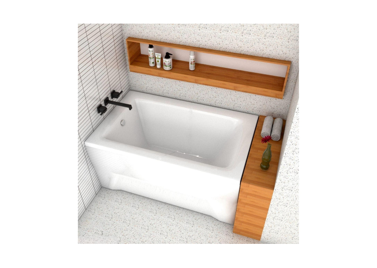 Ванна акрилова прямокутна BESCO TALIA 100х70 см 00000007831