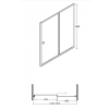 Шторка для ванни BESCO Duo Slide II 150x150 NAVARA24103