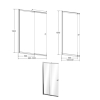  Шторка двоелементна Besco Easy Slide-2S 100x150, NAVARA48062