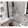 Шторка двух-элементная Besco Easy Slide Black-2S 100x150, NAVARA49830