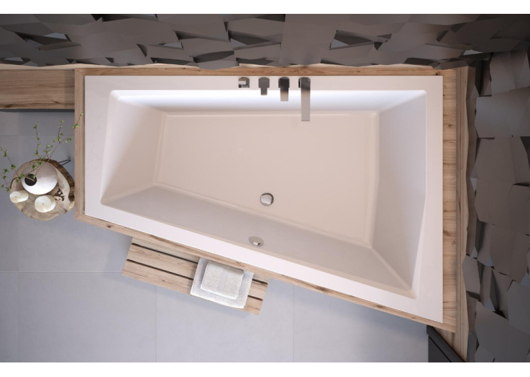 Ванна акриловая BESCO Intima Duo 180х125 правая
