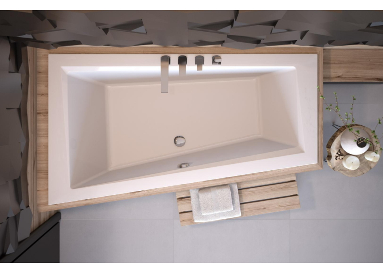 Ванна акрилова BESCO Intima Slim 150х85 ліва