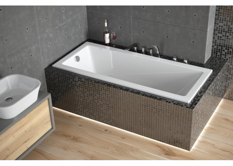 Ванна акрилова прямокутна BESCO Modern Slim 180х80 см