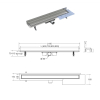 Лінійний душовий трап BESCO Virgo Next Duo 80