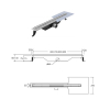 Линейный душевой трап BESCO Virgo Slim 70