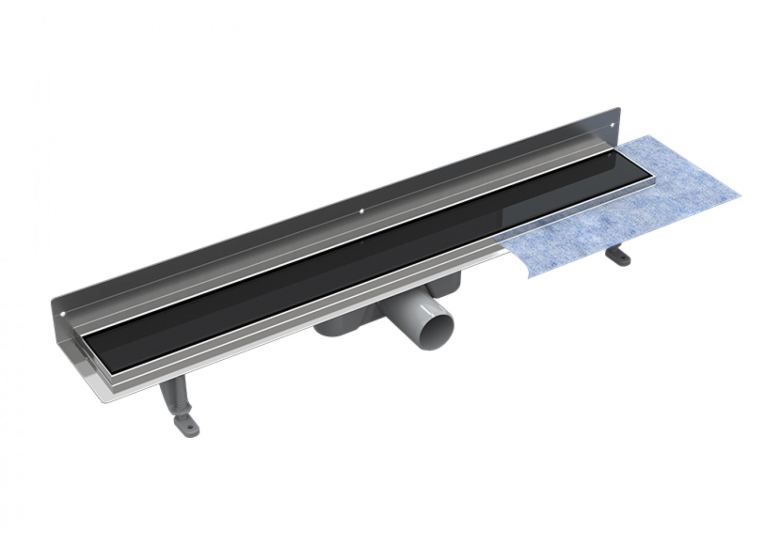 Лінійний душовий трап BESCO Virgo Next Black 70