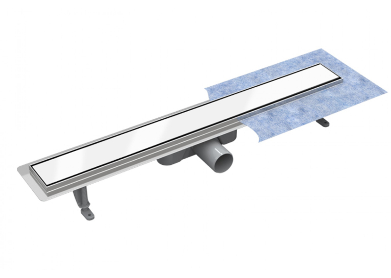 Лінійний душовий трап BESCO Virgo White 70