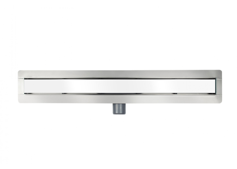 Лінійний душовий трап BESCO Virgo White 80