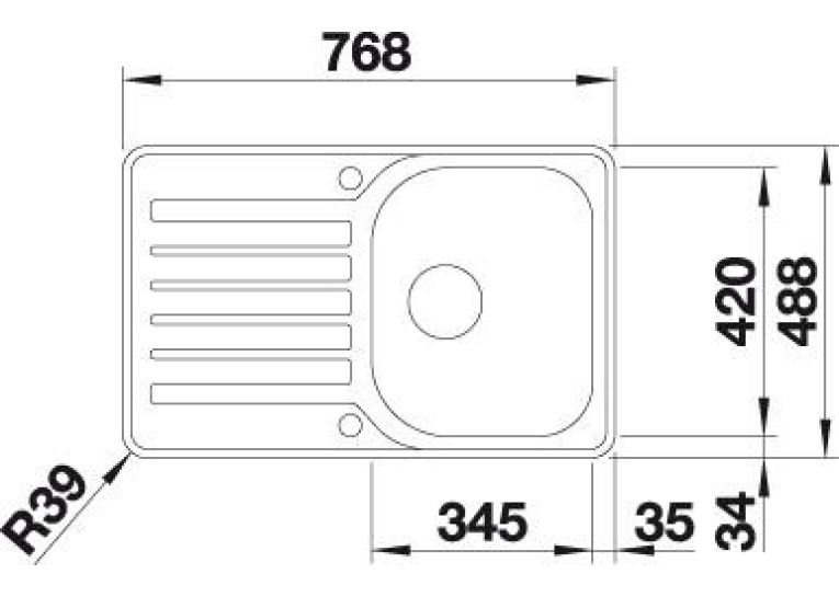  Кухонна мийка Blanco LANTOS 45 S-IF Compact 519059