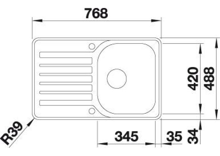 Кухонная мойка Blanco LANTOS 45 S-IF Compact 519059