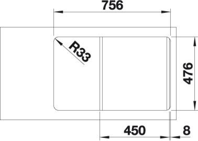  Кухонна мийка Blanco LANTOS 45 S-IF Compact 519059
