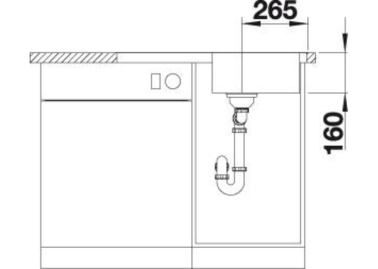  Кухонна мийка Blanco LANTOS 45 S-IF Compact 519059