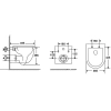 Комплект: Инсталляционная система Grohe Rapid SL 38772001 + Подвесной унитаз Devit Flow белый с сидением дюропласт soft-close, DFL0460111W 