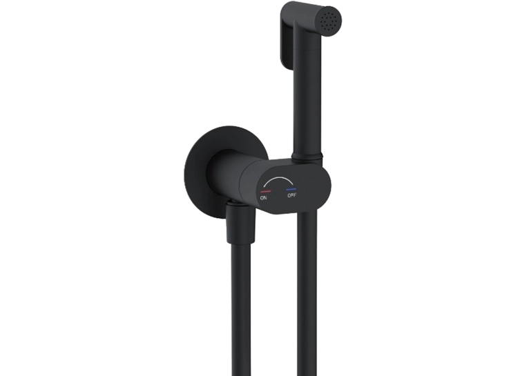 Комплект гігієнічного душу Devit Flow black mat 592992 