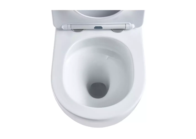 Унитаз подвесной Devit Flow безободковый с сиденьем soft-close дюропласт DFL0460111W Белый глянцевый