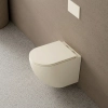 Унитаз подвесной Devit Flow безободковый с сиденьем soft-close дюропласт DFL0460111MC Капучино матовый 