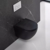 Унитаз подвесной Devit Flow безободковый с сиденьем soft-close дюропласт DFL0460111MB Черный матовый