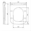 Сиденье для унитаза Devit Grid DGR0760111W soft-close, дерево, белая